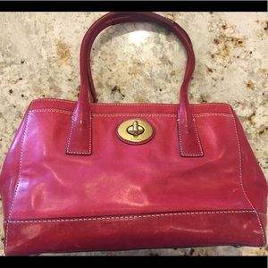 Coach Hot Pink Leather Purse